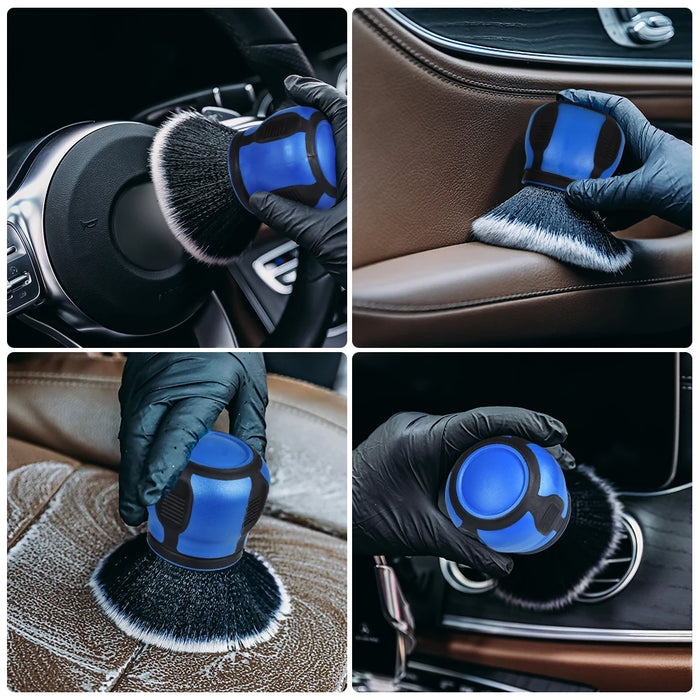 Soft Detail Brush for Car Care - Optimal Cleaning of Interior and Air Vents, Perfect for Dust Removal and Car Wash