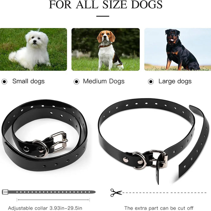 Collier de dressage électronique pour chien avec fonction anti-aboiement amovible - Collier anti-aboiement rechargeable avec vibration et clicker pour tous les chiens