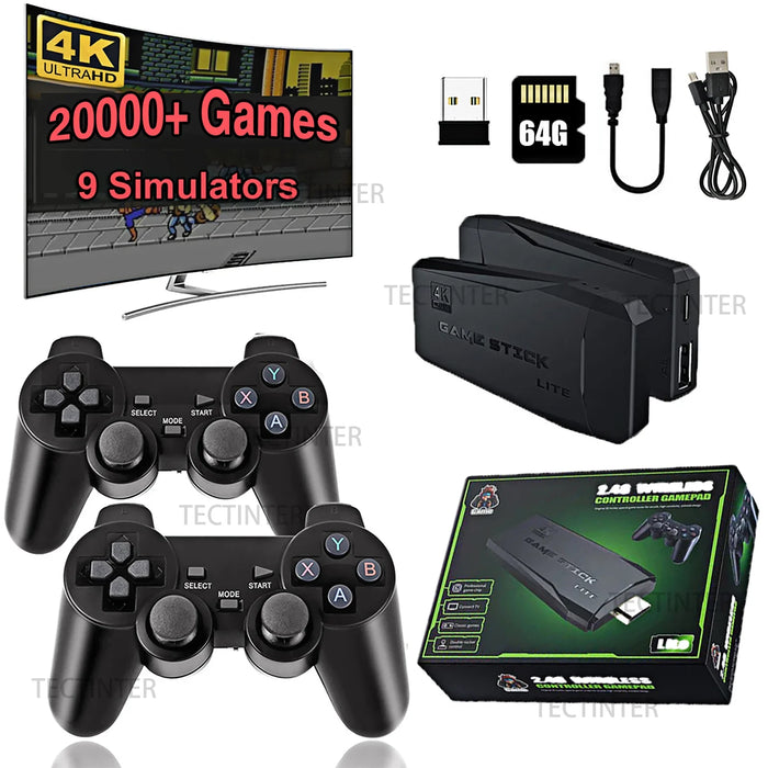 Console de jeu M8 4K HD, 20000 jeux intégrés, contrôle sans fil, lecteur portable rétro pour TV, livraison directe