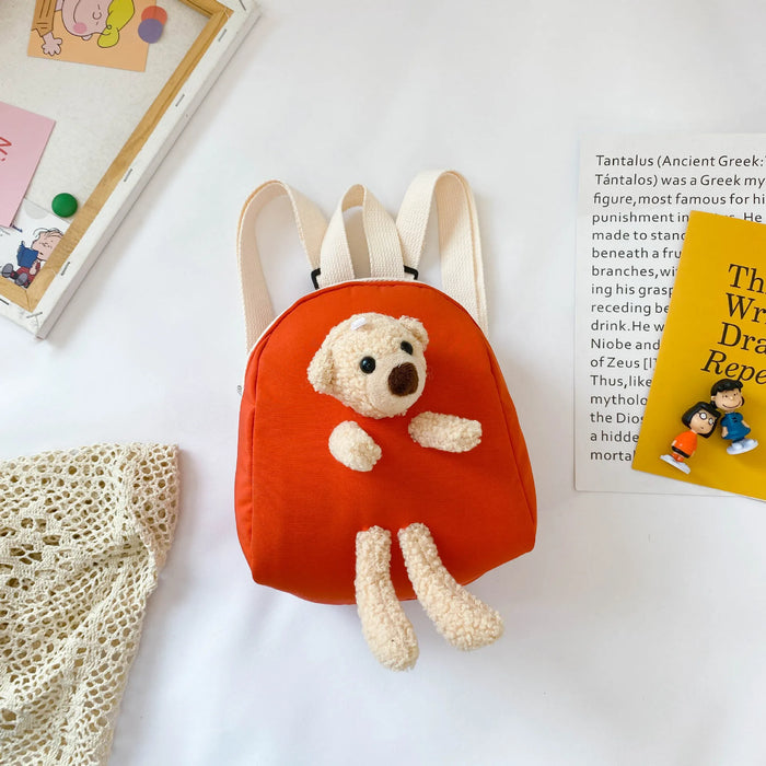 Personalisierter Kinder-Plüsch-Teddybär-Rucksack – Cartoon-Schultasche für Kleinkinder, Tierrucksäcke als Geschenke für Jungen und Mädchen