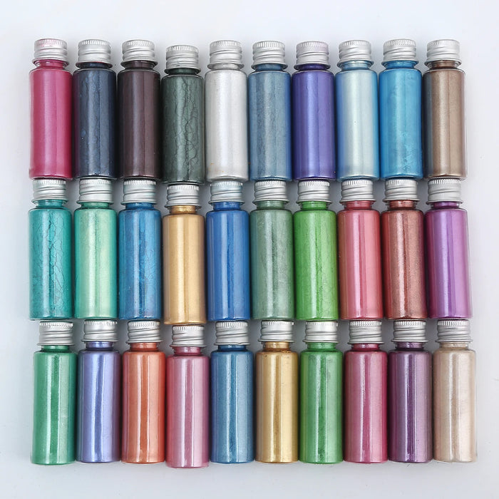 Vibrant Mica Powder Pigments for Nail Art, Glitter Crafts, Soap Making, Epoxy Resin, Eyeshadow, Lipstick, and Car Paint