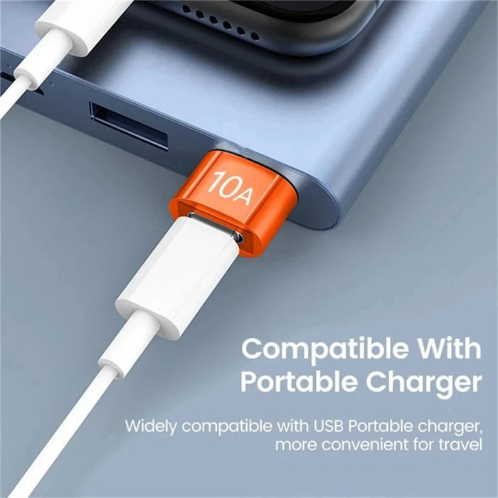 NNBILI 10A OTG USB 3.0 to USB-C Converter for Laptop Xiaomi Samsung Oneplus USBA Female to USB-C Male Fast Charging Data Adapter