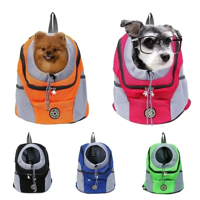 Dog Carrier - Sac à dos de transport pour petits chiens, portable et ventilé pour les voyages et l'extérieur