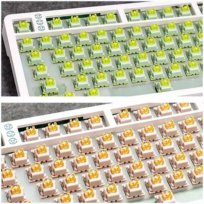 Outemu-interruptor Silent Peach V2, actualización Lemon V2, para teclado mecánico, táctil lineal, 5 pines, interruptor engrasado, intercambiable en caliente