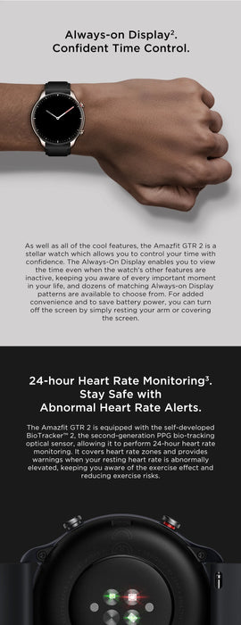 [Amazfit GTR 2] Neue Smartwatch-Version mit integrierter Alexa und extrem langer Akkulaufzeit für Android- und iOS-Telefone