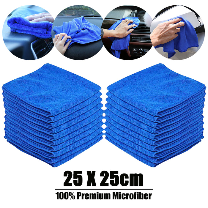 Microfiber Cleaning Cloths Lint Free Reusable Super Absorbent Cleaning Towels For Car Window