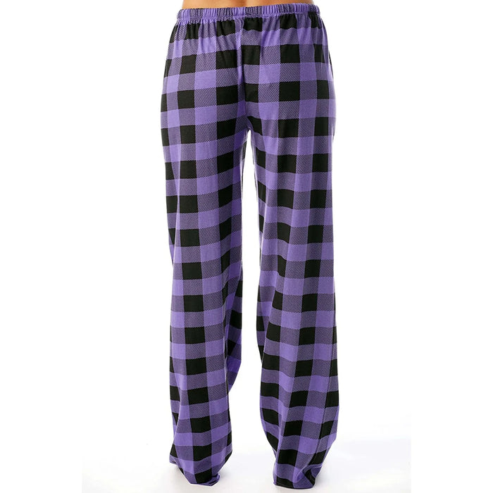 Pantalon de pyjama de noël à carreaux pour femmes, pour l'automne et l'hiver, pantalon à jambes larges à la mode pour un Style de rue décontracté