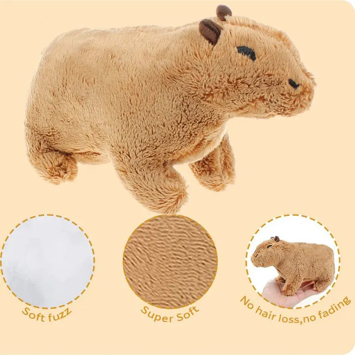 Lindo capibara de peluche de 20 cm - Animal de peluche realista para amantes de los animales y momentos divertidos