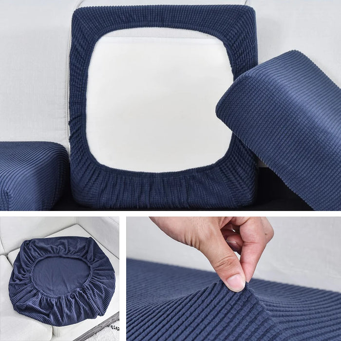 Housse de canapé élastique en jacquard - Protection pour salon, amovible et lavable 1 pièce