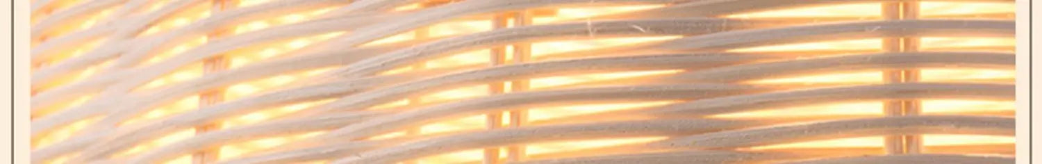 Lampe suspendue en bambou, plafonnier en rotin tissé, Lustre tressé à la main pour la maison