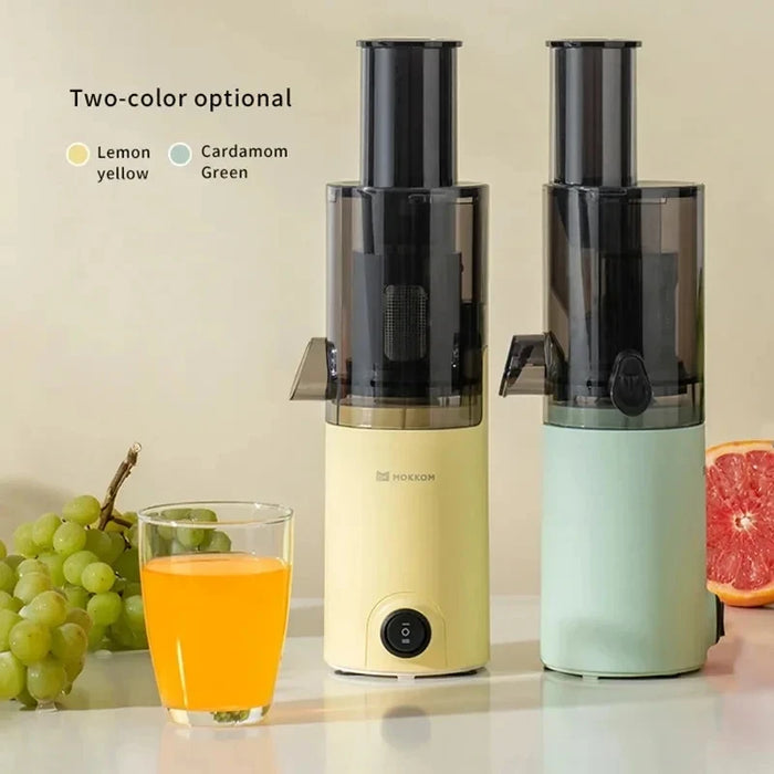 Compact Slow Juicer for Home - Automatic Multifunctional Fruit Juicer with Residue Separation