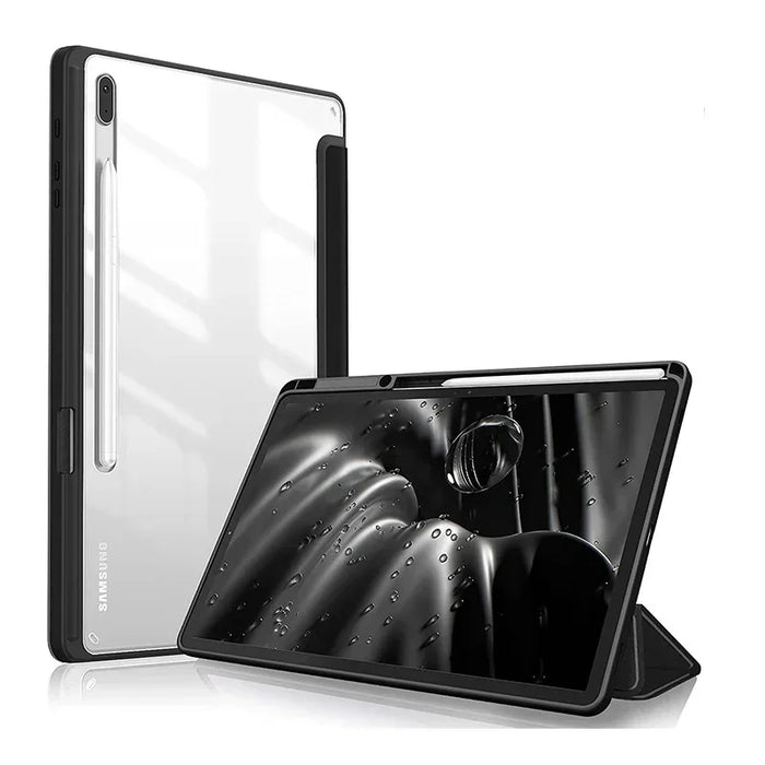 Funda con portalápices para Samsung Galaxy Tab S9 FE 11 Plus 12,4 pulgadas 2023 - Carcasa protectora para Tab A9 S9 S8 S7 11" Plus 12,4"