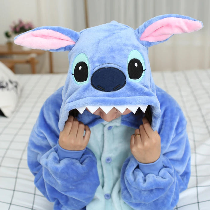 Pyjama Kigurumi Stitch Cartoon - Combinaison amusante pour adultes, parfaite pour les fêtes et le cosplay