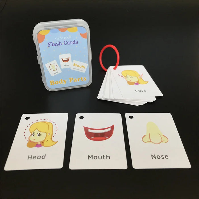 Cartes Flash d'apprentissage pour enfants avec photos, Alphabet, chiffres et couleurs, jouets éducatifs précoces pour enfants d'âge préscolaire et KTH