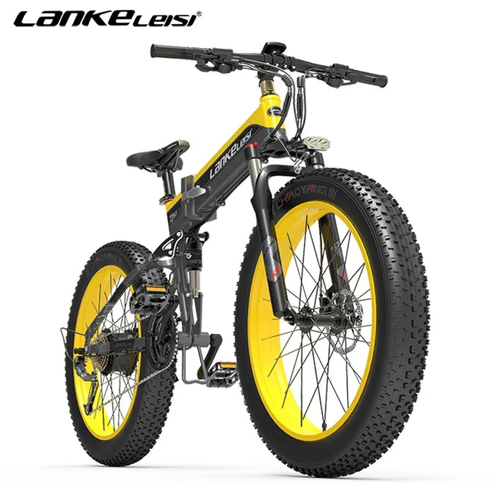 Lankeleisi 1000W faltbares Elektrofahrrad – 48V Fatbike mit 26-Zoll-Reifen und bürstenlosem Motor