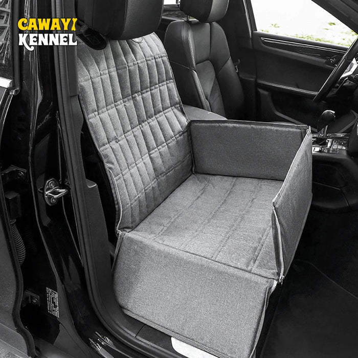 CAWAYI KENNEL Cama portátil para perro para coche - Hamaca impermeable para gatos y cachorros - Bolsa de viaje plegable para coche para razas grandes