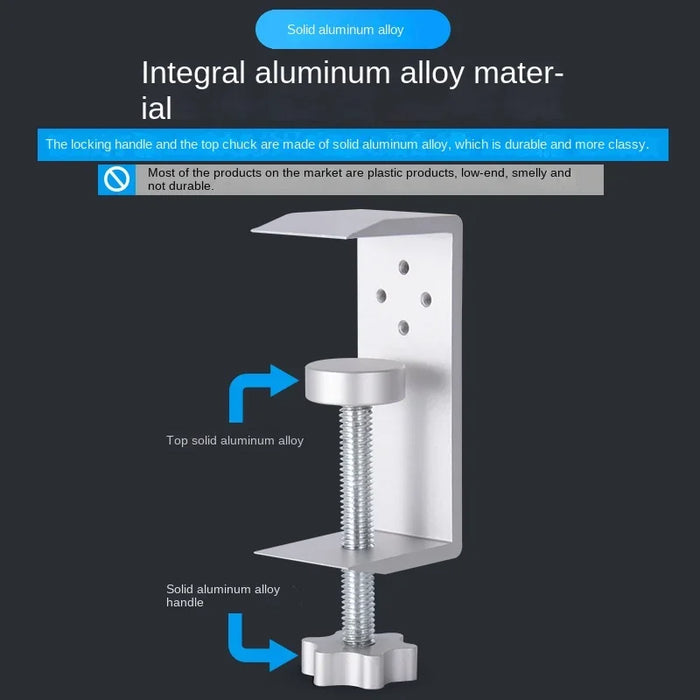 Kopfhörerständer aus Holz mit Aluminium-Verschlussclip zur einfachen Installation von Kopfhörern, perfekt für Sony