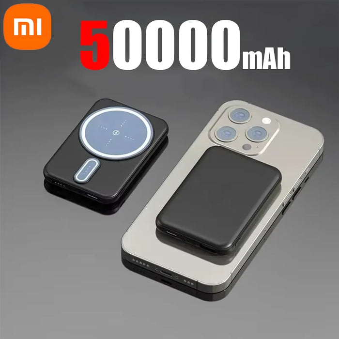 Cargador rápido inalámbrico magnético del banco de energía Xiaomi 50000mAh para iPhone, Huawei y Samsung