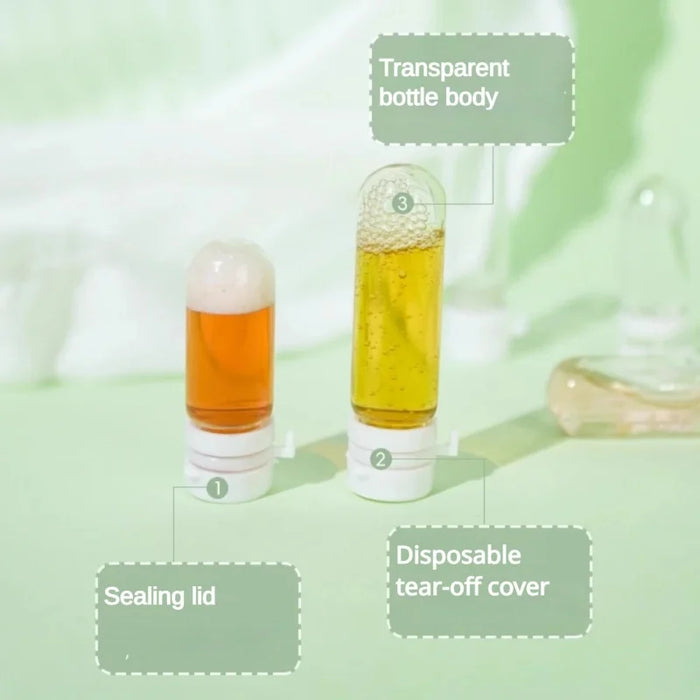 Mini bouteilles en verre pour le démaquillage et les soins de la peau, 5/10/20 pièces, Kit de voyage Portable de 1.5/5ml