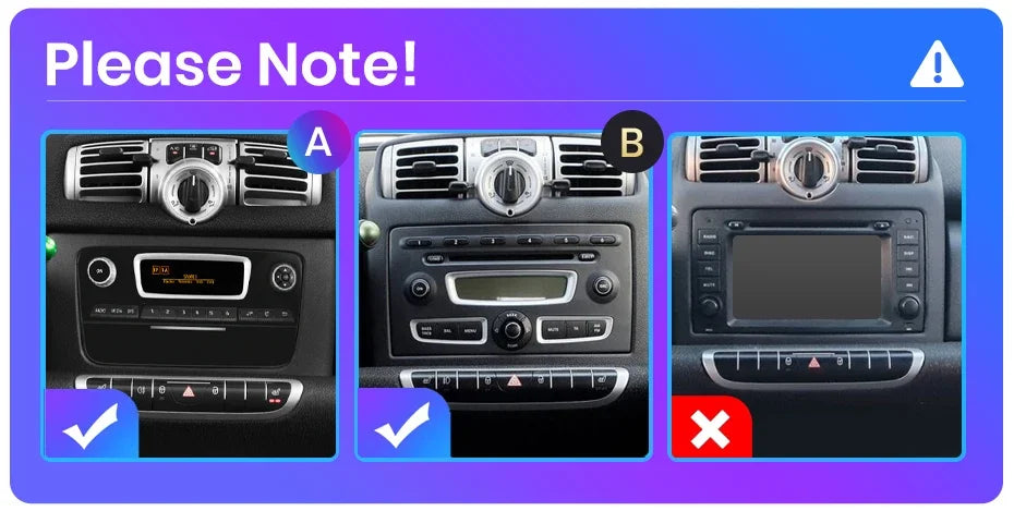 AWESAFE PX9 sans fil CarPlay Android Auto Radio pour Mercedes Benz Smart Fortwo 451 2005 - 2015 lecteur de voiture GPS 2 Din autoradio