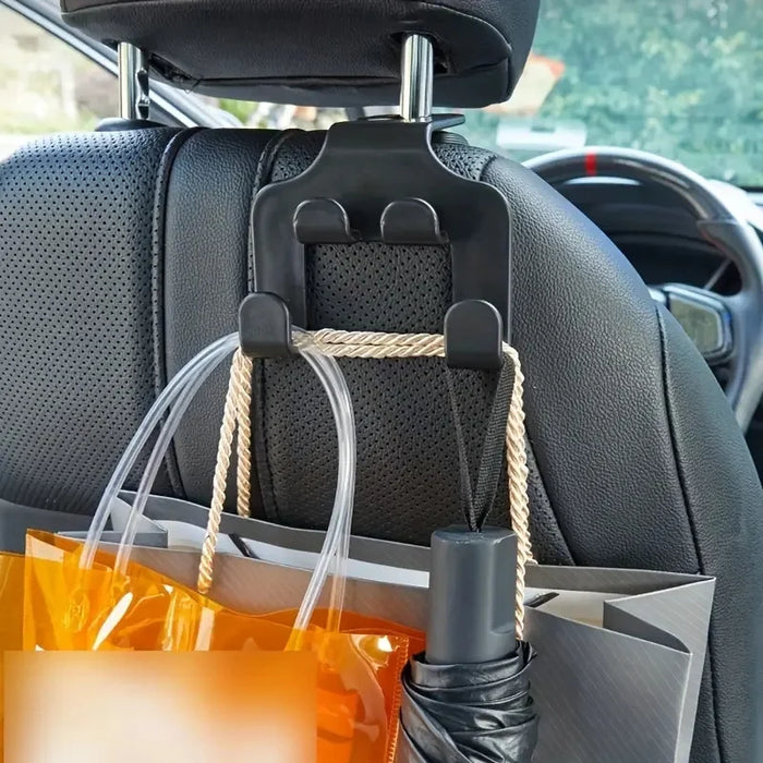 Gancho para asiento trasero de coche para colgar almacenamiento de teléfono móvil soporte para asiento trasero perezoso soporte para teléfono para iPhone Samsung y todos los teléfonos