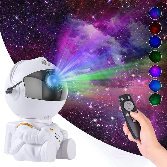 Astronaut Star Projector with LED Starry Sky Night Light for Kids' Rooms and Home Decor