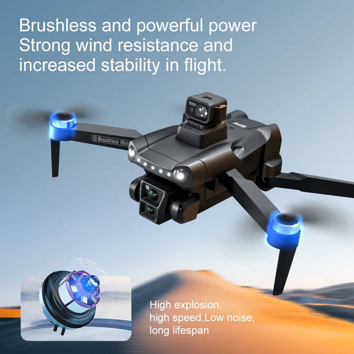 V198 GPS-Drohne für Xiaomi mit professioneller 8K-HD-Kamera, 5G-WLAN, Hindernisvermeidungsfunktion, optischem Fluss, Bürstenmotor, faltbarem Quadrocopter