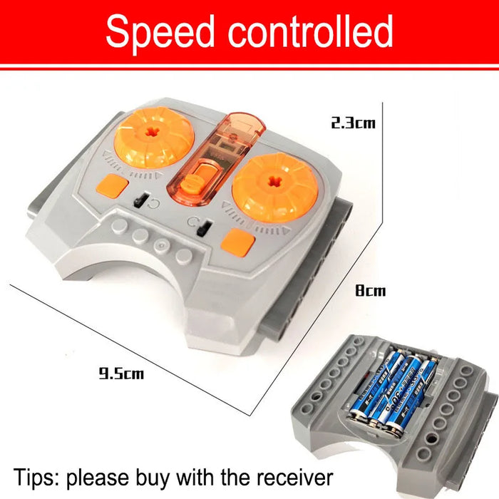 Versatile Servo Motor Part Set for Building Blocks - Compatible with LEGO