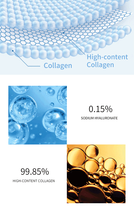 Nano-hydrolysiertes Kollagen-Protein-Filmmasken-Gesichtsserum-Sprühset zur Faltenreparatur und aufhellenden Hautpflege