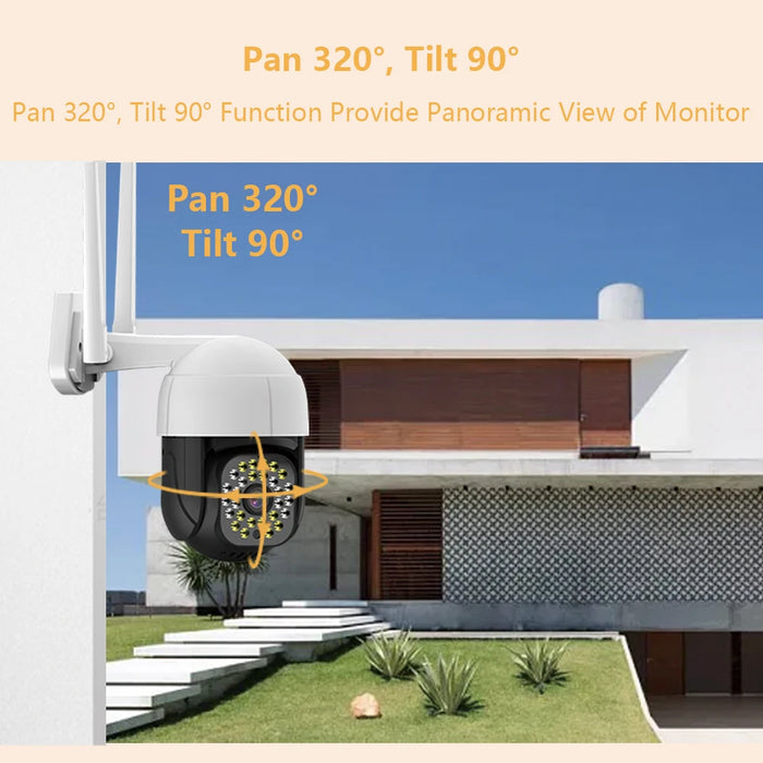 Cámara IP de seguimiento automático 4K para exteriores, minicámara CCTV de visión nocturna de 5MP, domo de velocidad, 8MP, WIFI, 1080P, vigilancia de seguridad para el hogar