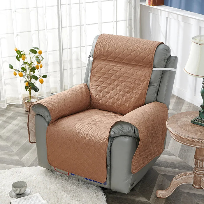 Housse de canapé matelassée pour fauteuil inclinable - Protection pour animaux et enfants avec fonction antidérapante