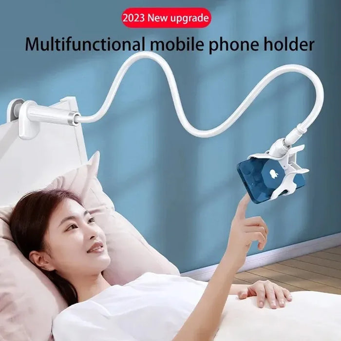 Vielseitiger, um 360° drehbarer Handyhalter – tragbarer Ständer für Bett, Schreibtisch und Tisch