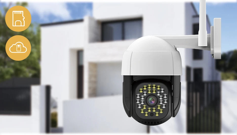 Cámara IP de seguimiento automático 4K para exteriores, minicámara CCTV de visión nocturna de 5MP, domo de velocidad, 8MP, WIFI, 1080P, vigilancia de seguridad para el hogar