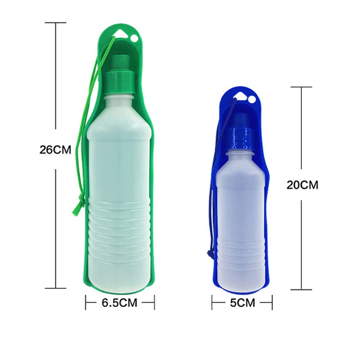 Bouteille d'eau pliable pour animaux de 500 ml - Solution d'eau pratique et portable pour chiens en voyage