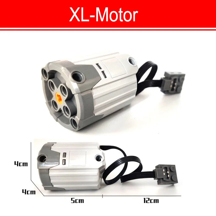 Versatile Servo Motor Part Set for Building Blocks - Compatible with LEGO