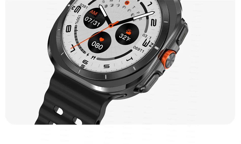 Montre connectée DT Ultra, écran AMOLED, 47mm, Sport, 4 go, BT, boussole d'appel, NFC, pour Samsung Galaxy Apple Xiaomi 2024