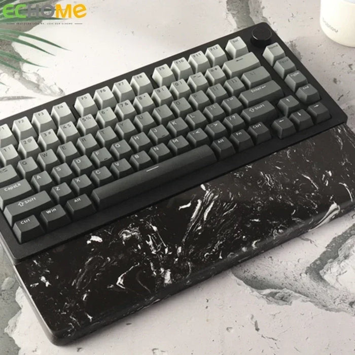 Reposamuñecas de cuarzo personalizado para teclados mecánicos: cómodo reposamuñecas con diseño creativo de reposamanos