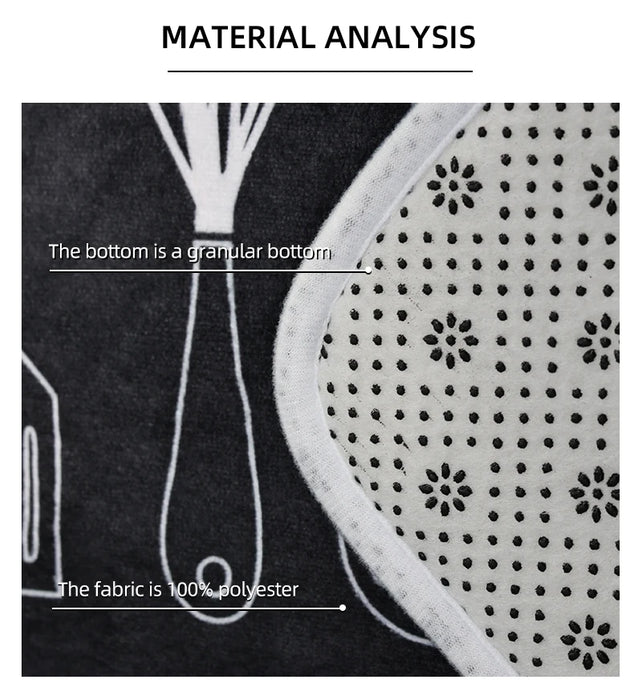 Estera versátil de aglomerado con absorción de agua: cocina, baño, antideslizante, absorbente de humedad, lavable a máquina