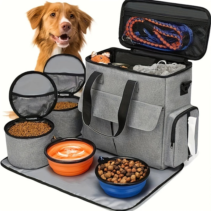 Versatile Dog Bag - Multi-Functional Backpack for Cats and Dogs, Outdoor Camping and Food Storage, 6-Piece Set