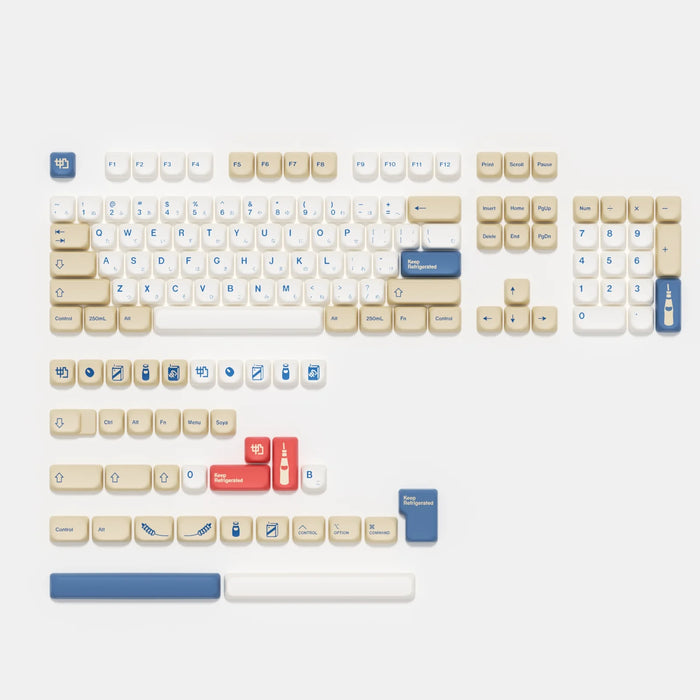 KBDiy KOA Keycaps GMK lait de soja 140 Keycaps PBT similaire MOA japonais coréen russe Keycaps 7u MAC ISO pour clavier mécanique