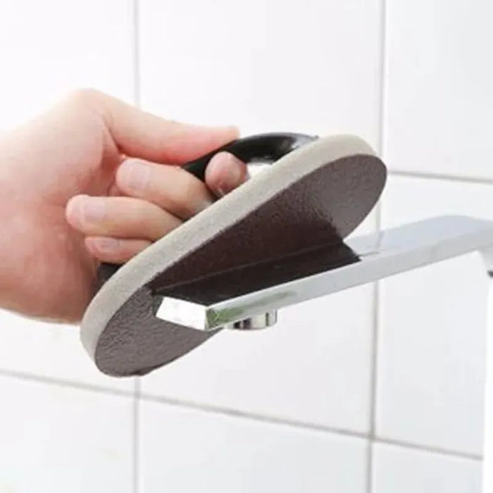 Éponge magique abrasive réutilisable – Brosse d'évier de cuisine avec poignée pour un nettoyage et un retrait faciles de la saleté – Nettoyage lavable et effaçable