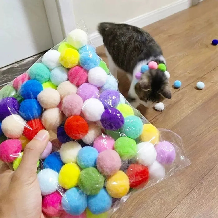 Pistolet à balle en peluche pour chat pour soulager la dépression - Jouet pour chat silencieux et en microfibre avec effet collant statique