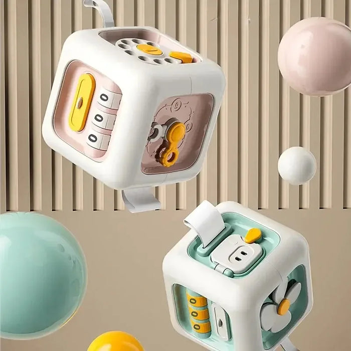 Boîte de capacités de jeu pour bébé, Cube 6 en 1, jouets éducatifs Montessori, planche d'activité sensorielle pour enfants