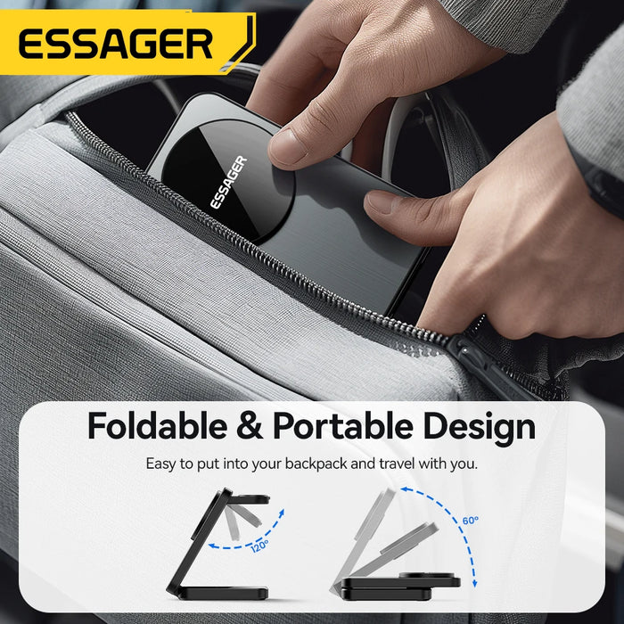 Essager-Soporte de cargador magnético 3 en 1, carga inalámbrica de 15W para iPhone 15, 14, 13, 12, Apple Watch, Airpods Pro, soporte de base para cargadores