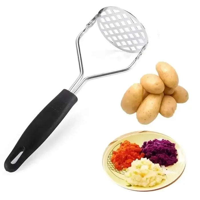 Prensa manual de patatas en acero inoxidable: perfecta para textura de puré y cocina creativa