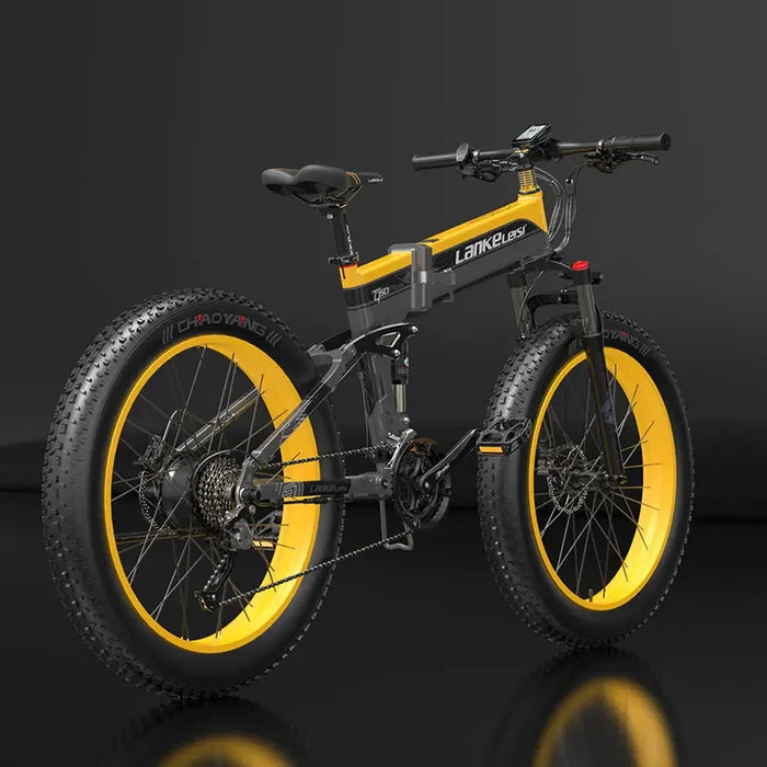 Lankeleisi 1000W faltbares Elektrofahrrad – 48V Fatbike mit 26-Zoll-Reifen und bürstenlosem Motor