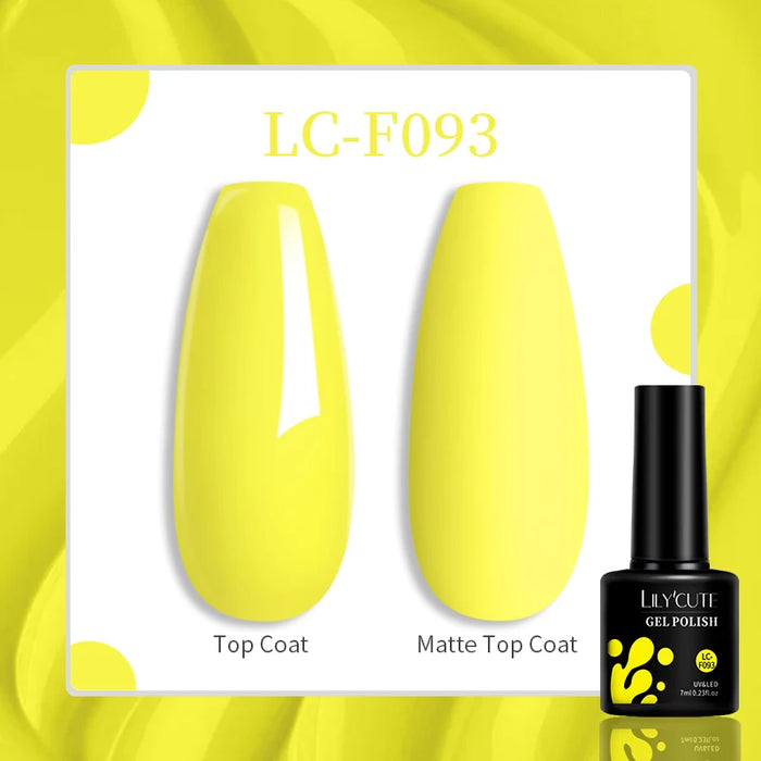 LILYCUTE 129 Farben 7 ml Nagel-Gel-Nagellack – semi-permanente Nagelkunst und Maniküre mit Soak-Off-LED-UV-Gel-Nagellack