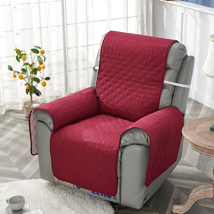 Housse de canapé matelassée pour fauteuil inclinable - Protection pour animaux et enfants avec fonction antidérapante