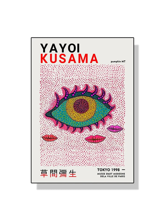 Yayoi Kusama – affiche d'art mural avec fleurs de citrouille, peinture sur toile abstraite imprimée pour décoration de maison moderne