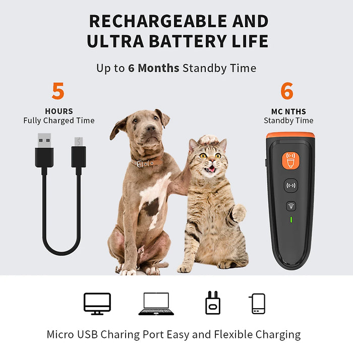 MASBRILL Ultraschall-Hundevertreiber – über USB wiederaufladbares Gerät mit 3 Trainingsmodi, um das Bellen von Hunden zu stoppen